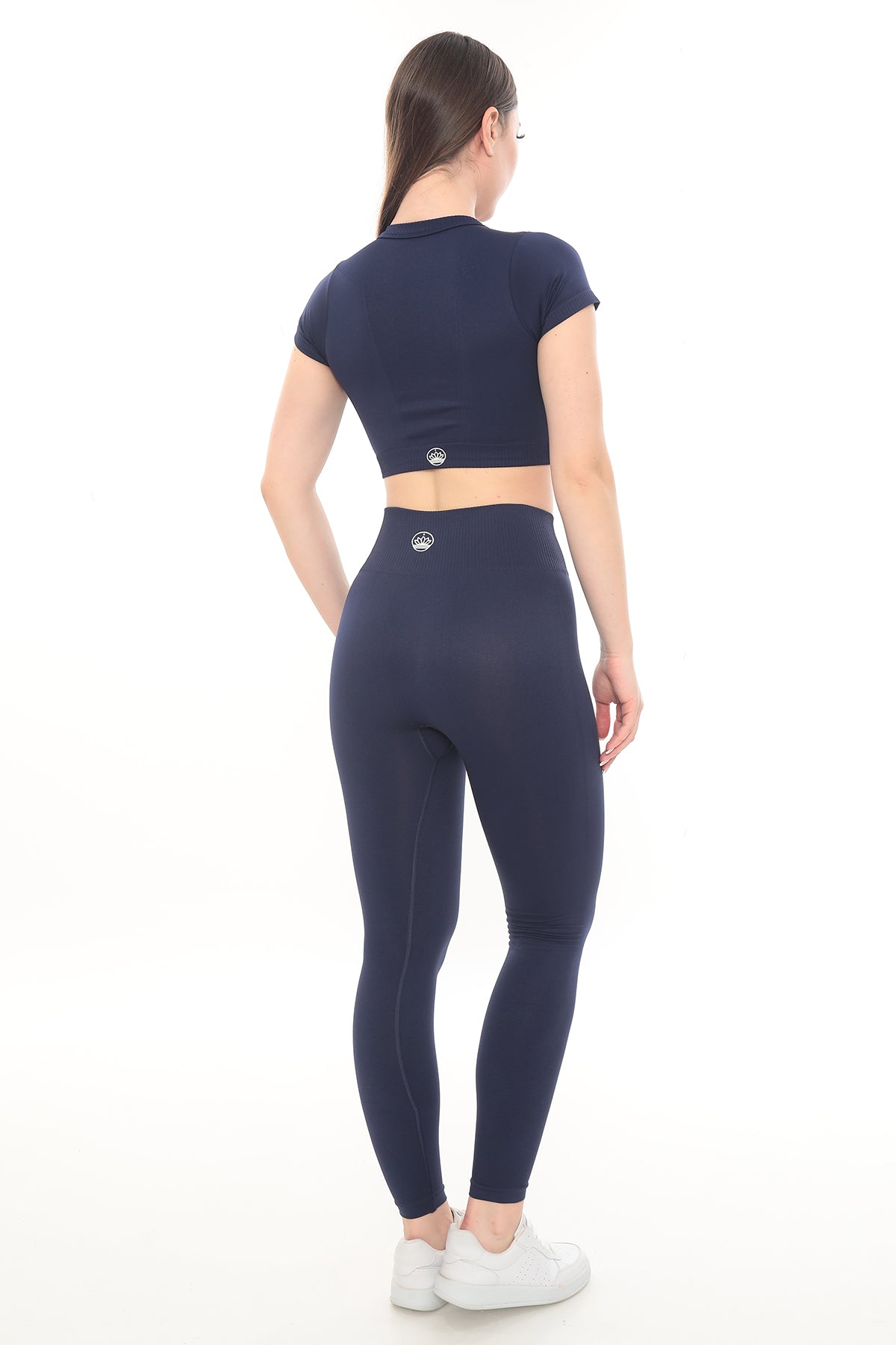 Kısa Kollu Crop - Lacivert