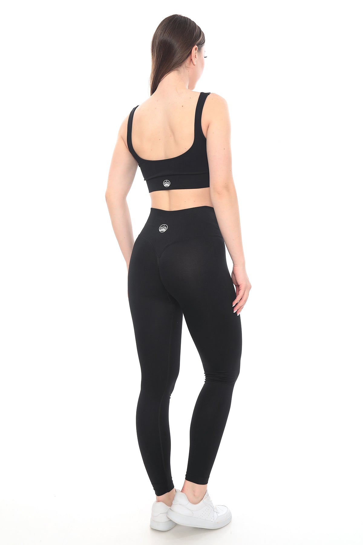 Bel Dikişli Tayt - Siyah