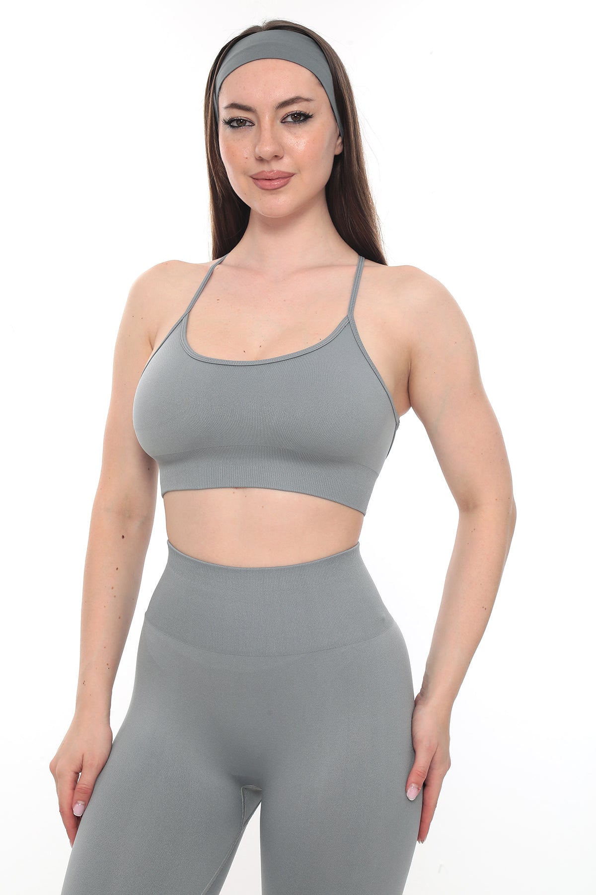 Lastikli Bralet - Gri